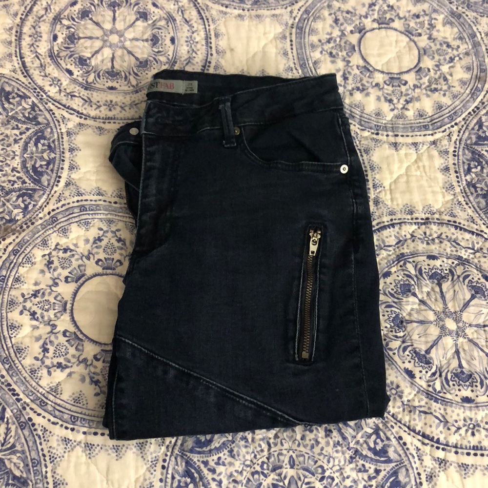 Just Fab moto skinny jeans